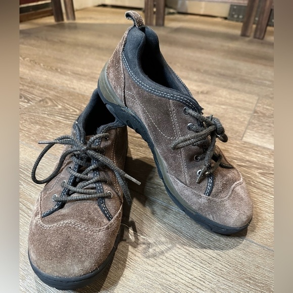 Merrell Sight Lace Bracken Brown Suede Shoes Boys 6 Women’s 8 - Picture 2 of 9